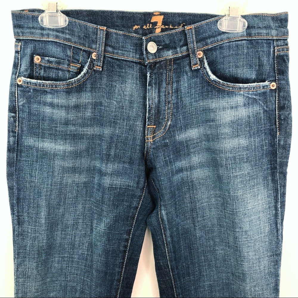 7 for all Mankind Bootcut Jean Embellished Pockets - Picture 3 of 6